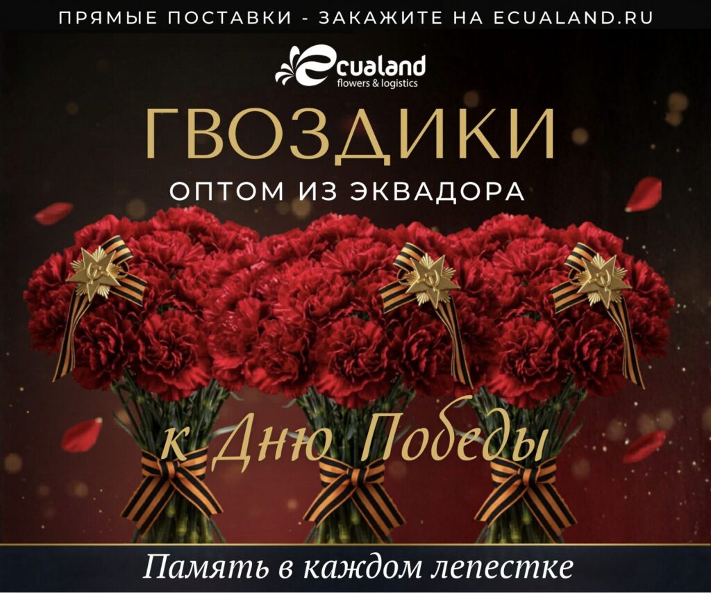 A regional guide to red carnations and roses for Victory Day (May 9), covering cultural context, product specifications, foliage, and demand planning.